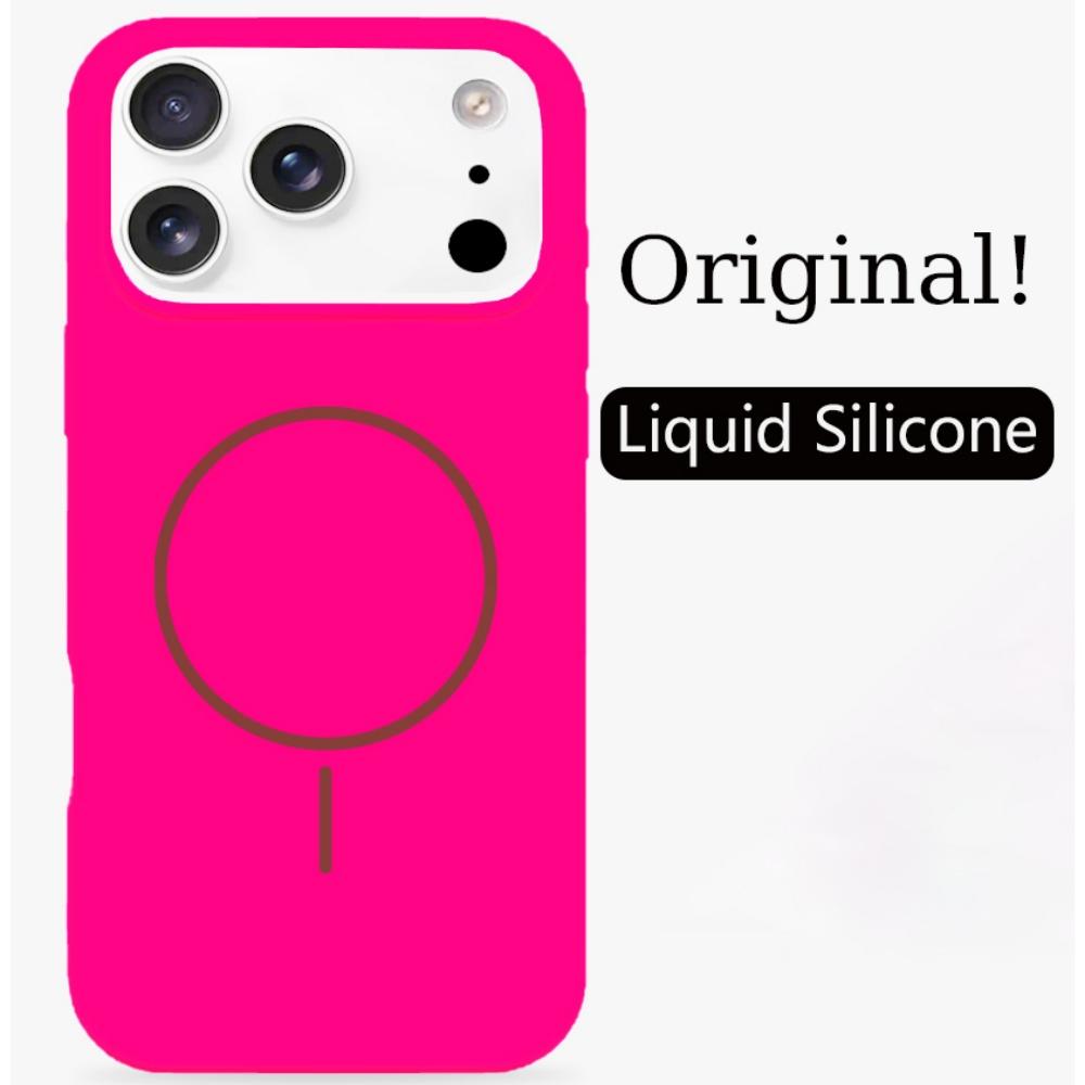 High Quality Dopamine Liquid Silicone Case for IPhone 17 Air 16 15 14 Plus 13 12 Pro Max Skin Feel Magnetic Wireless Charg Cover