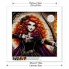 5D DIY Diamond Painting Decorative Princess Archery Full Round Drill Scenery Diamond Embroidery Cross Stitch Kits Home Decor Gift