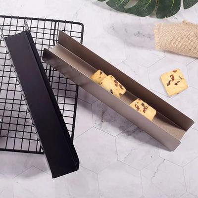 1 st - Mångsidig Non-Stick Bakform för Bakverk - Hållbar Metall U-Form & Rektangulära Former för Kakor och Bröd, Idealisk för DIY