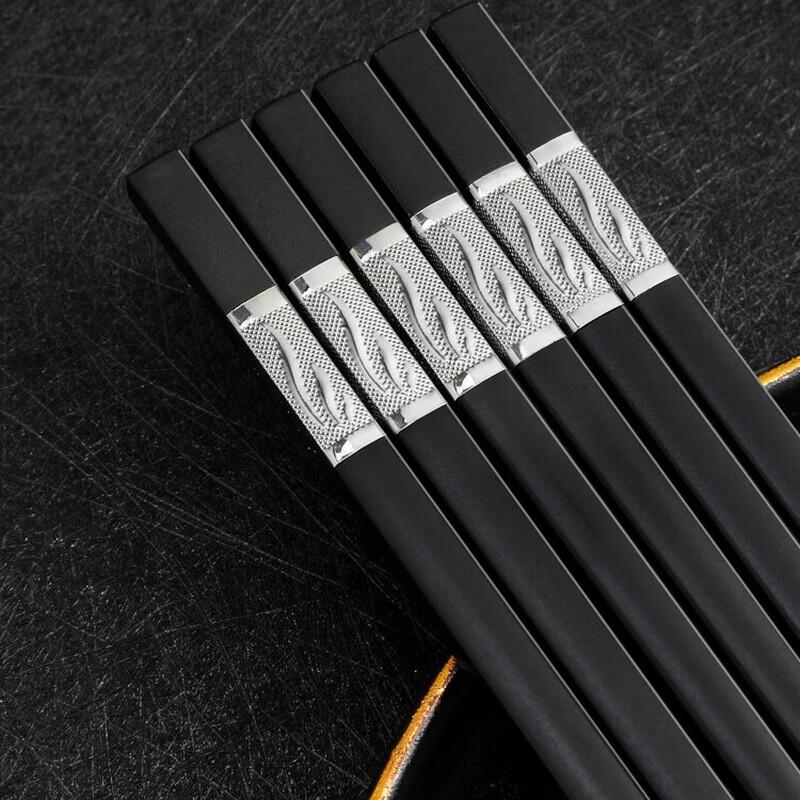 Premium Heat-Resistant Alloy Chopsticks (10 Pairs)