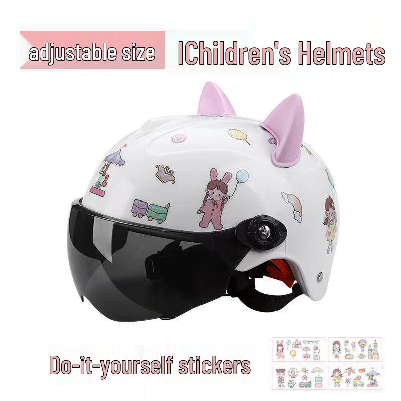 Children's Electric Scooter Helmet - Summer Sun Protection, All-Season Safety for Toddlers.