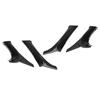 Car Interior Door Armrest Panel Trim Cover Set Fit For Lexus IS F 250 350 2006-2013 Black Carbon Fiber Texture Style Plastic