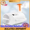 Pet Portable Nebulizer Machine Pets Portable Nebulizer Kucing Atomizer Inhaler + Pet Cat Atomization Box Oxygen Cage
