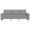 3 Seater Sofa Light Grey 180 Cm Fabric