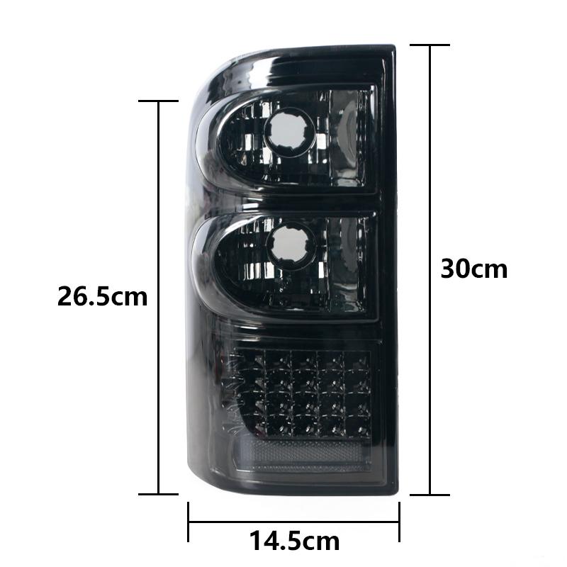 2PCS Rear Tail Light ABS Brake Lamp Tail Lamp Warning Signal Lamp Accesories For Nissan Patrol Y61 1997 1998 1999 2000 2001-2004