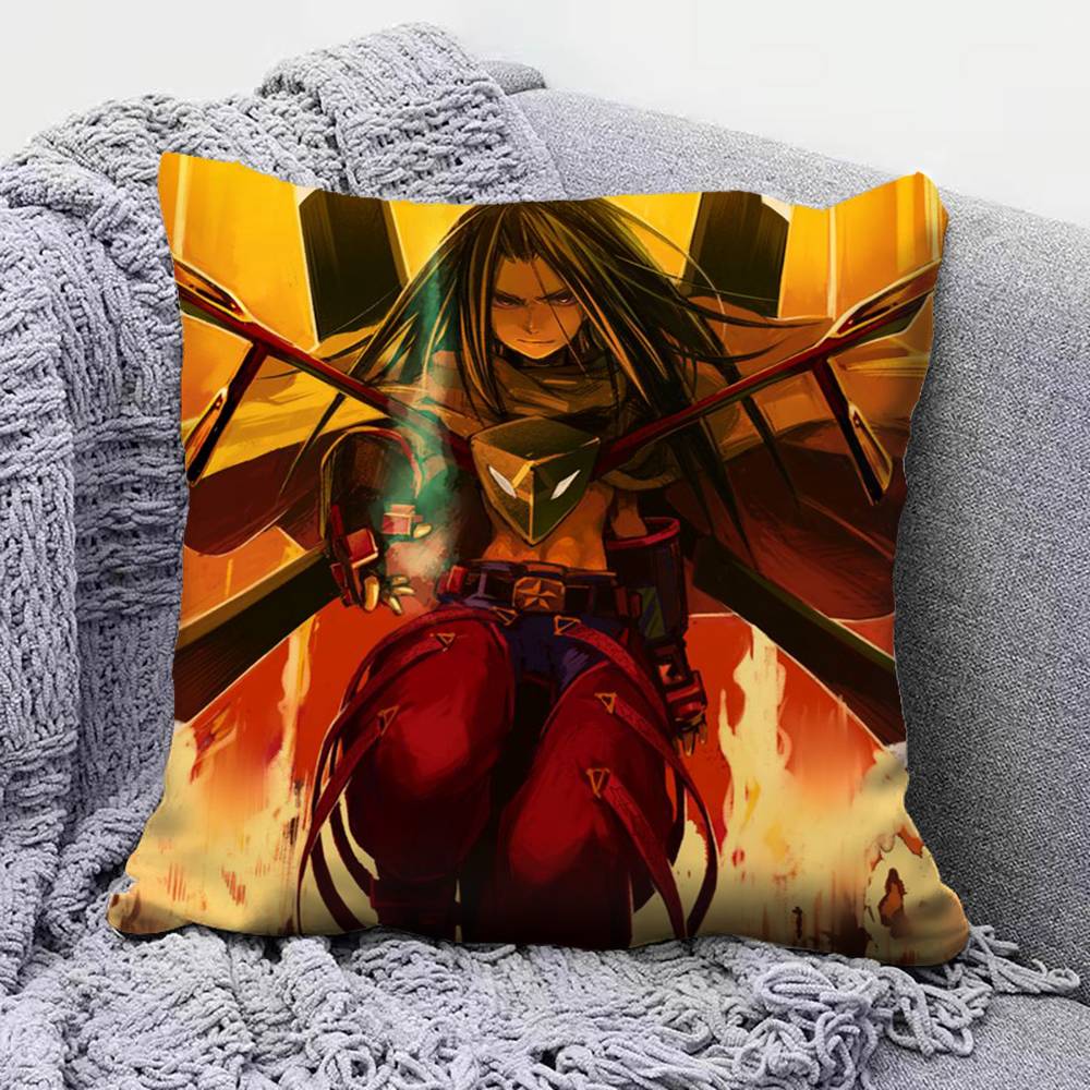 

Manga Shaman King Anime Home Sofa Cushion Covers and Aecorative Custom Pillow Covers 30x30 cm
