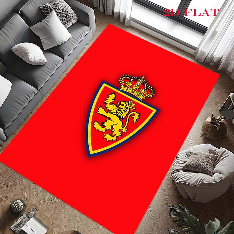 Real Zaragoza POSTER Carpet Rug for Living Room Bedroom Home Sofa Decoration,Kids Play Nonslip Floor Mat