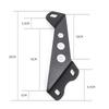 Three-Hole Hood Bracket for JK Wrangler - Engine Cover Spotlight Mount