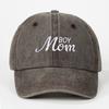 Vintage Boy Mom Embroidery Caps Adjustable Outdoor Sun Hat Fashion Sport Visors Cap  Gifts