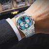 Classical Chronograph Watch Men Luxury Sport Three-Eyes Multifunction Quartz Wristwatch Man Clock Waterproof Luminous Date