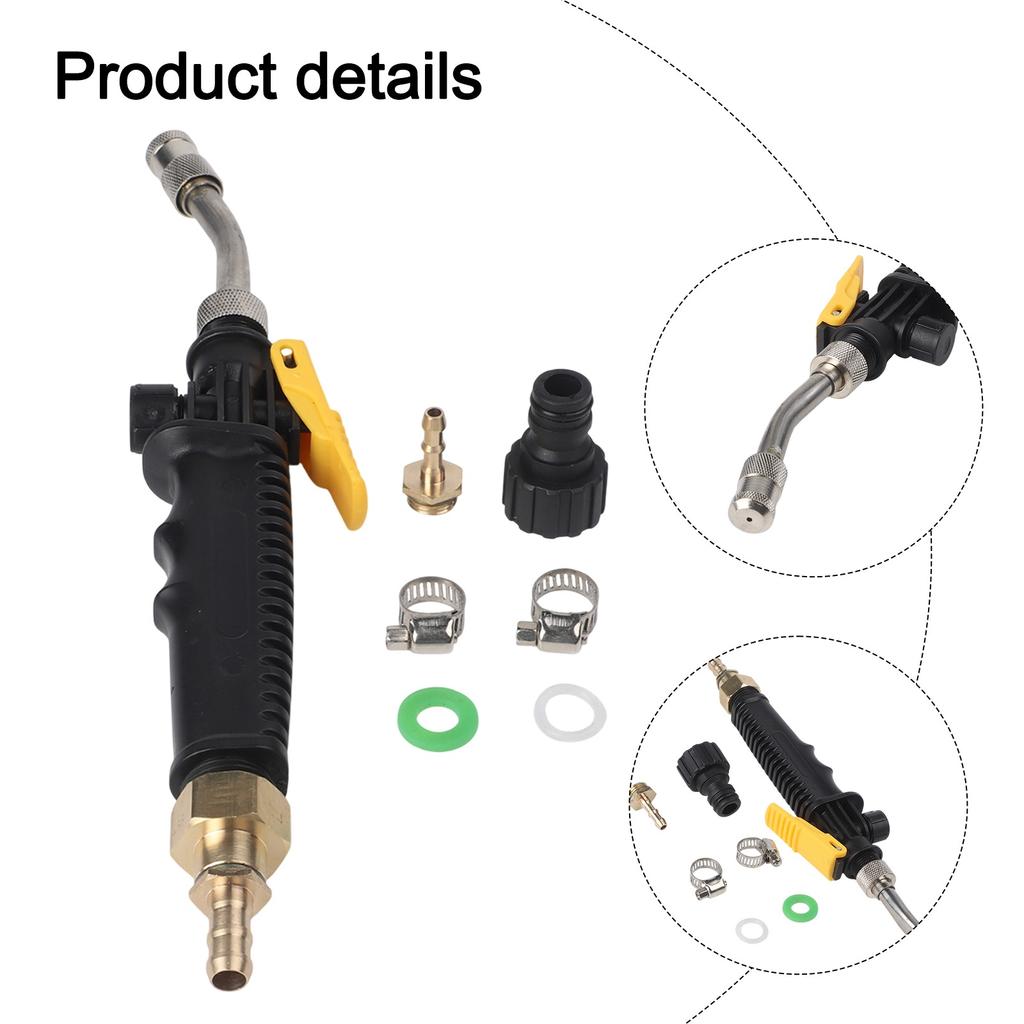 Brass Connector Adjustable Spray Wand Durability Locking Mechanism Versatile Applications Comprehensive Accessories