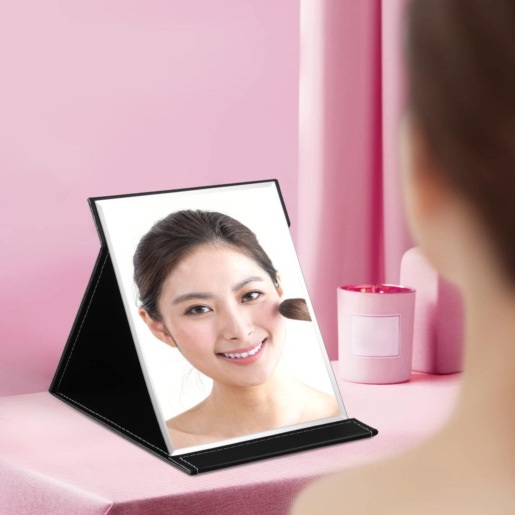 TOYMYTOY Tabletop Actress Folding Easy To Adjustable Favorite by Makeup Stylish Tabletop 25x18cm Mirror, Mirror, Mirror, Compact, Store, Angle,