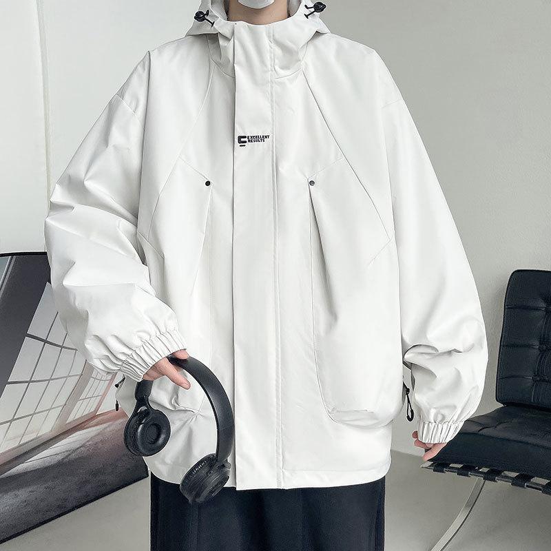 3-In-1 Outdoor Jacket Men's Removable Hooded Tooling Jacket Japanese Mountaineering Jacket