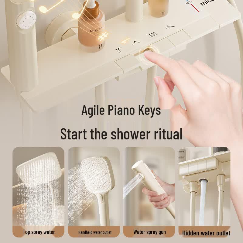 MICOE Piano Key Pressurized Shower System