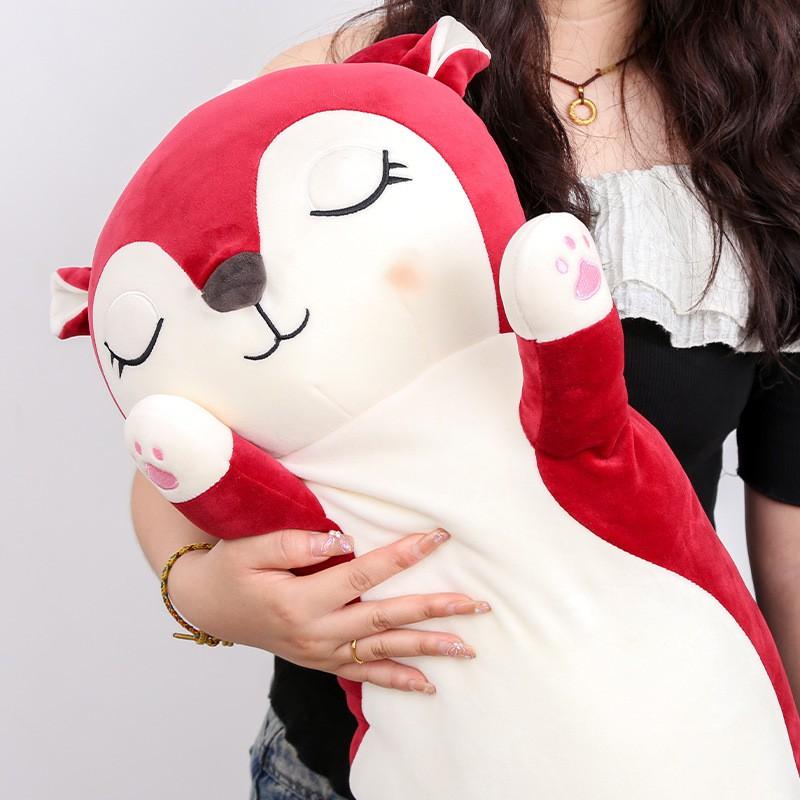 Long Plush Deer Stuffed Toy Pillow Adults Soft Cuddle Companion Sleep Aid 70-130cm