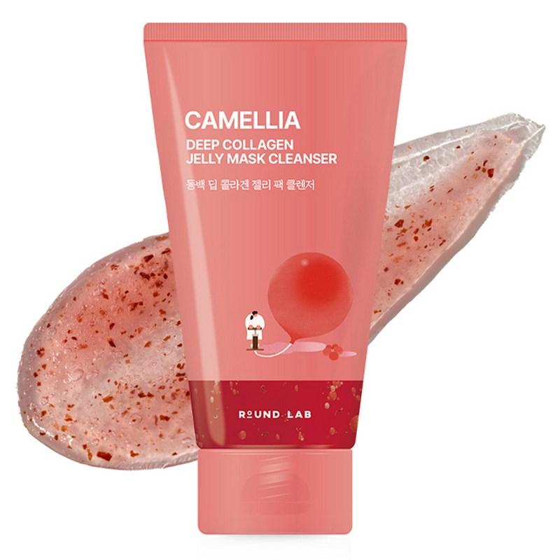 ROUND LAB Camellia Deep Collagen Jelly Pack Cleanser, 150ml, 1 Pcs