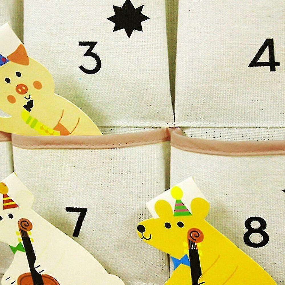 24 Advent Calendar Christmas Countdown Xmas Hanging Pockets Gift