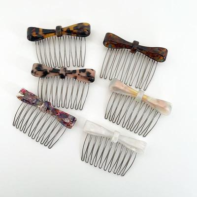 Trendiger Anti-Rutsch-Haarkamm & -Klip mit Schleife für elegante Ponyfrisuren - Stilvolles Accessoire gegen abstehende Haare