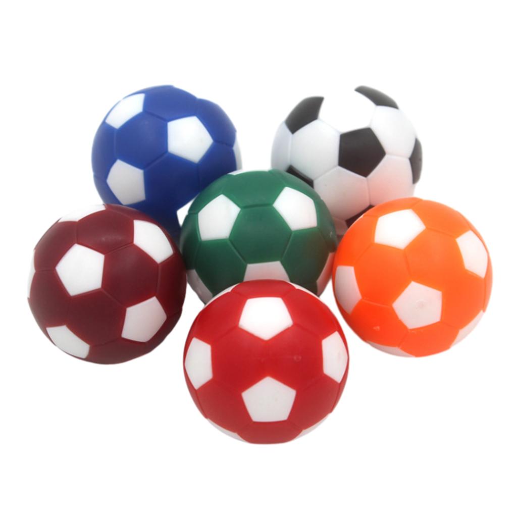6 Pcs Foosball Table Balls Official Tabletop Game Balls Table Game Mini Football Table Soccer Balls World Cup Accessory