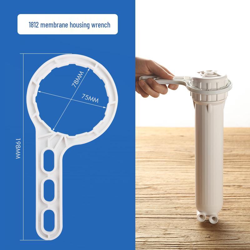 10-Inch & 20-Inch Universal Water Purifier Filter Bottle Wrench, PP Material, Membrane Housing Opener.