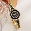 Round Dial Quartz Wristwatch Quartz Movement Fashion Watch Elegant Ceramic Watch  For Women