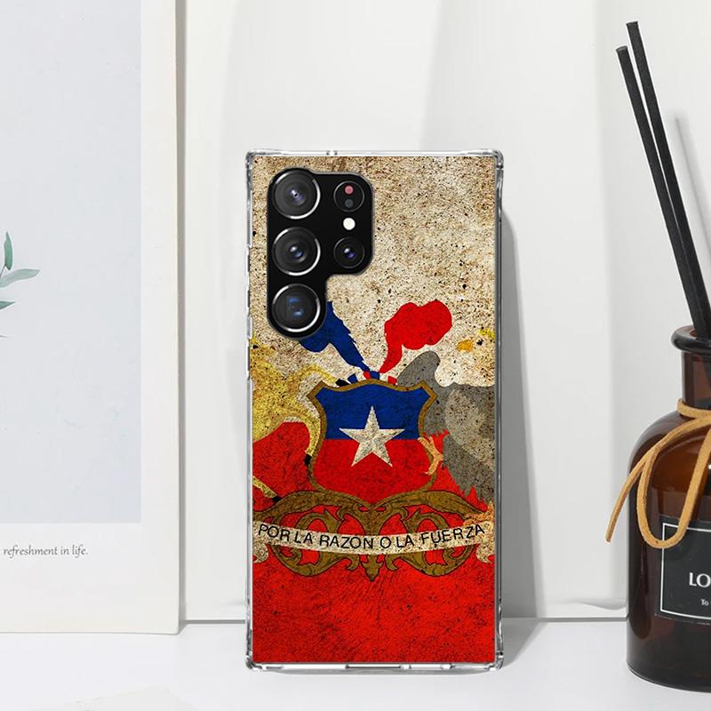 Chile Flag Phone Case For Samsung Galaxy S26 S25 Edge S24 FE S23 S22 Ultra S21 Plus S20 + Art Fundas Back Cover Galaxy S25 Edge