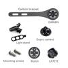 Short Version Bicycle Computer Mount Full Carbon 3K Road MTB Handlebar Mount Holder Support For Cateye Bryton IGpsport Blackbird