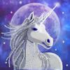 Crystal Art Card To Diamond Paint - Cosmic Unicorn - 18 X 18 Cm