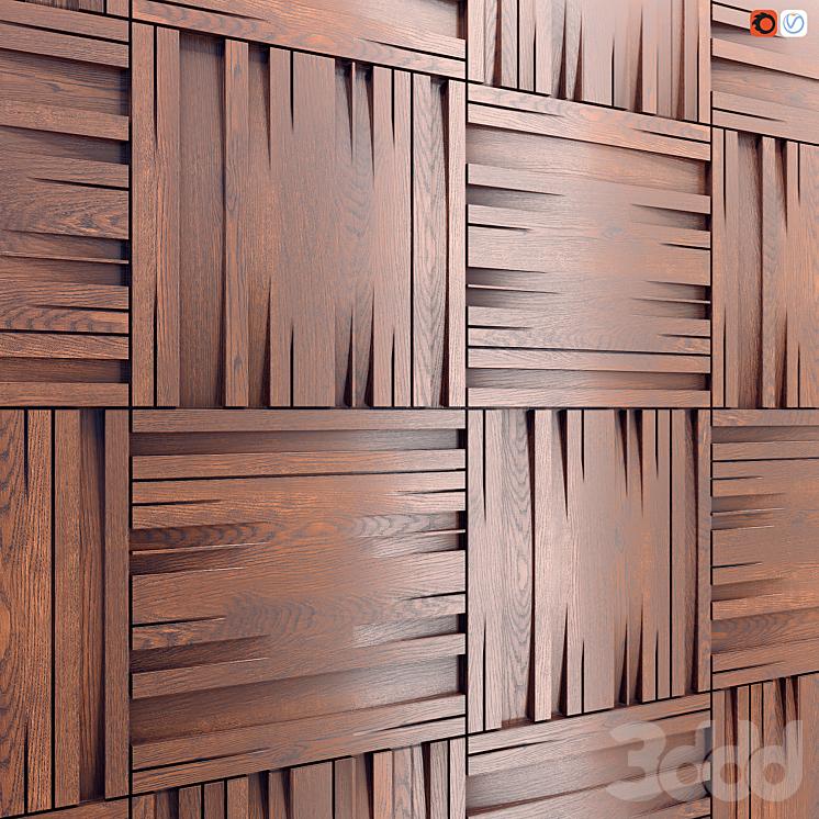 3D stěnový panel Forma na sádrové, sádrové nebo betonové dlaždice pro dekorativní stěnové panely "Brash"