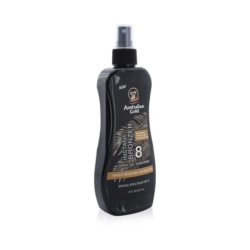 Broad Spectrum Spray Gel Sunscreen Instant Bronzer 237ml/8oz