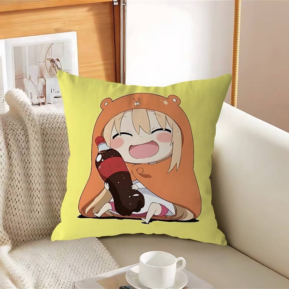 H-Himouto U-Umaru-chanS Poszewka na poduszkę Zdejmowana Zmywalna Poszewka na poduszkę – Miękka pościel na każdą porę roku