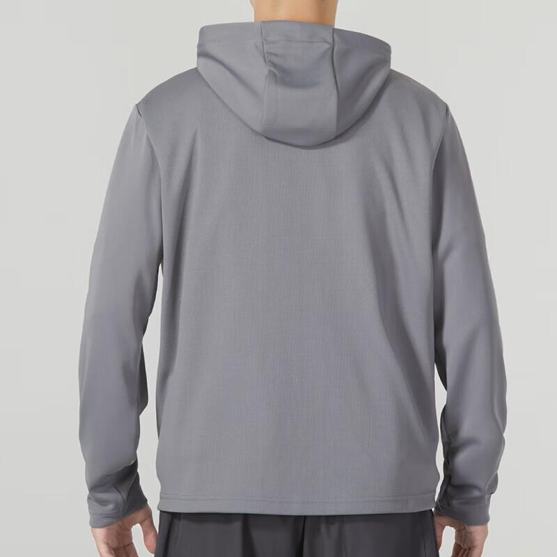 Under Armour Solid Color Zip-Up Hooded Jacket And Straight Leg Long Pants Casual Sports Set Men sets 23600303-014+23600704-001