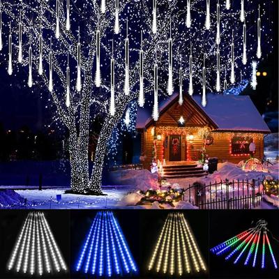 Christmas Lights, Shower Icicle String Lights, 18 Inches LED Christmas Lights Outdoor Dropping Lights, Hanging Lights Holiday Christmas Tree