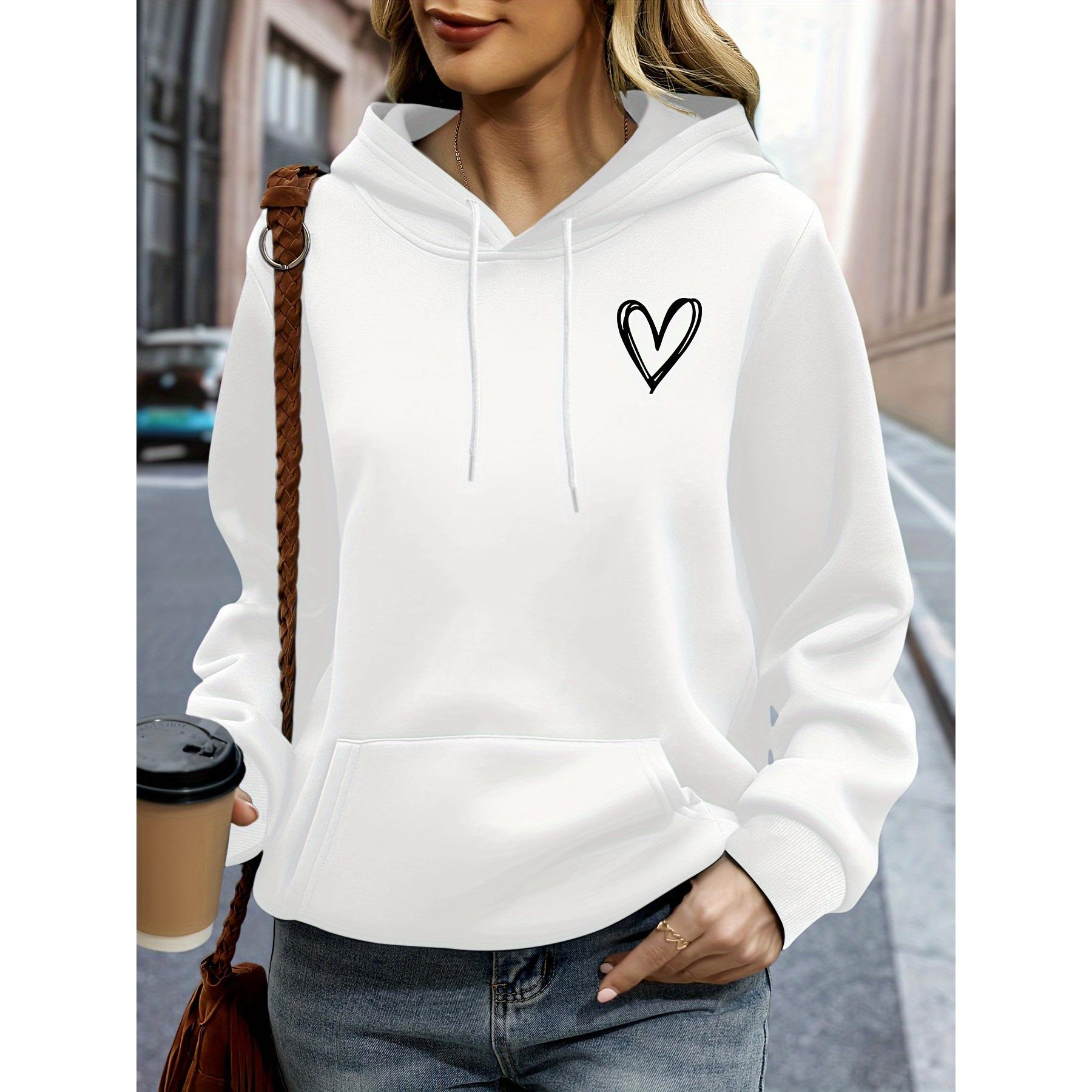 Y2k Unisex Fashion Heart Print Hoodie Casual Hooded Sweatshirt for Autumn Winter Women s Oversize Clothing Woman S