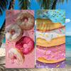 Pink Donut Towel Quick Drying Beach Towels Are Suitable For Swimming Pools Camping Yoga And The Gym
