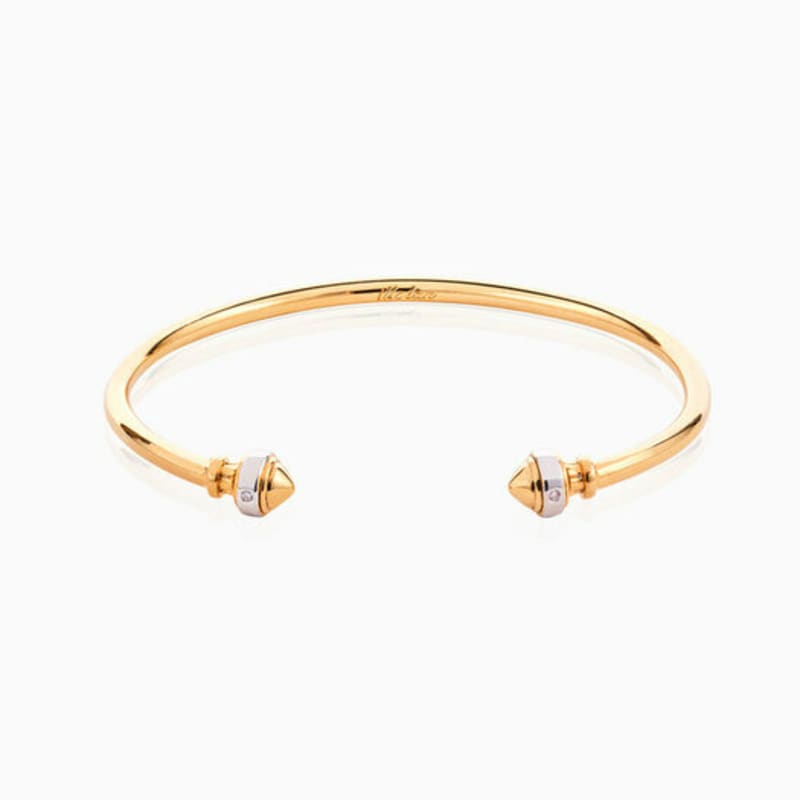 

ille lan Edge Bangle White gold (S)