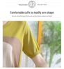 Young Mother's Stylish Ice Silk Knit Short Sleeve T-Shirt