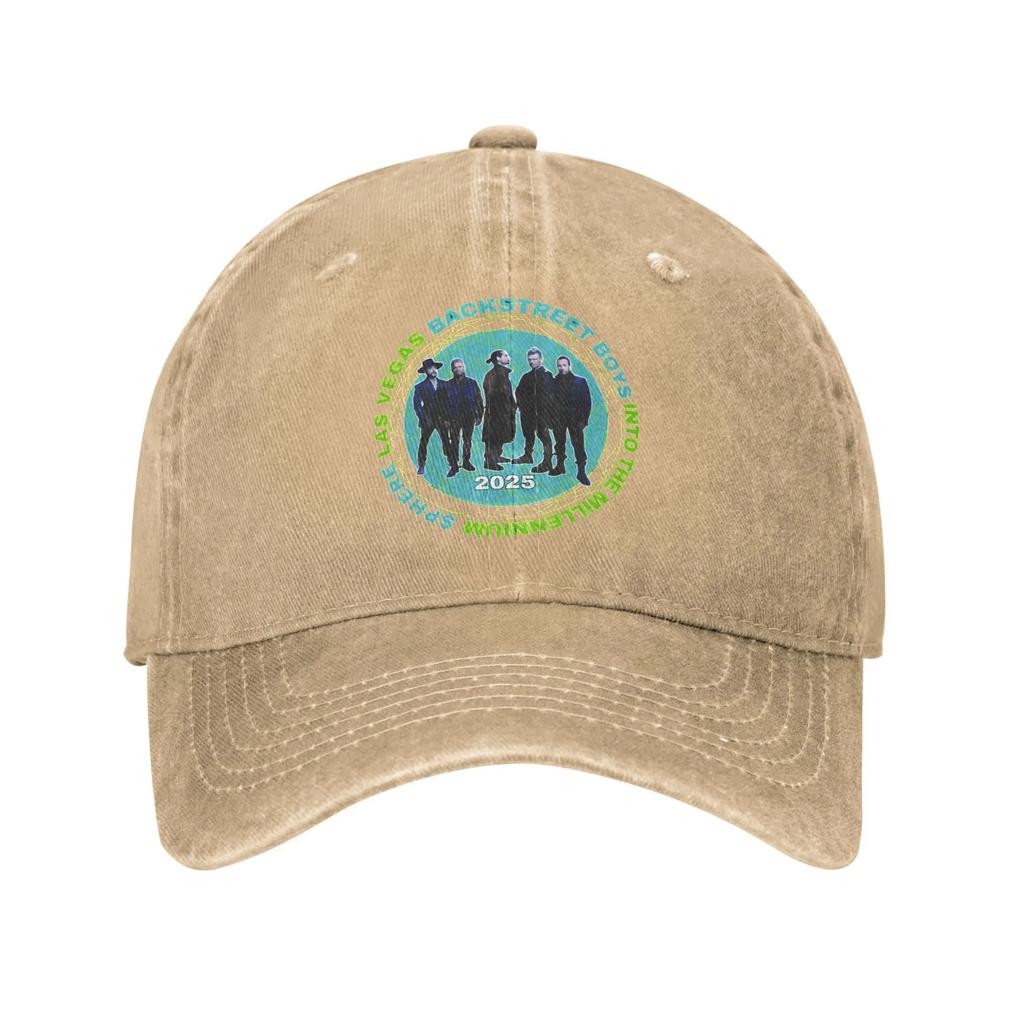 Backstreet Boys Las Vegas Tour Unisex Women Baseball Cap 2025 Concert Distressed Denim Washed Caps Hat Casual Outdoor Gift Snapback