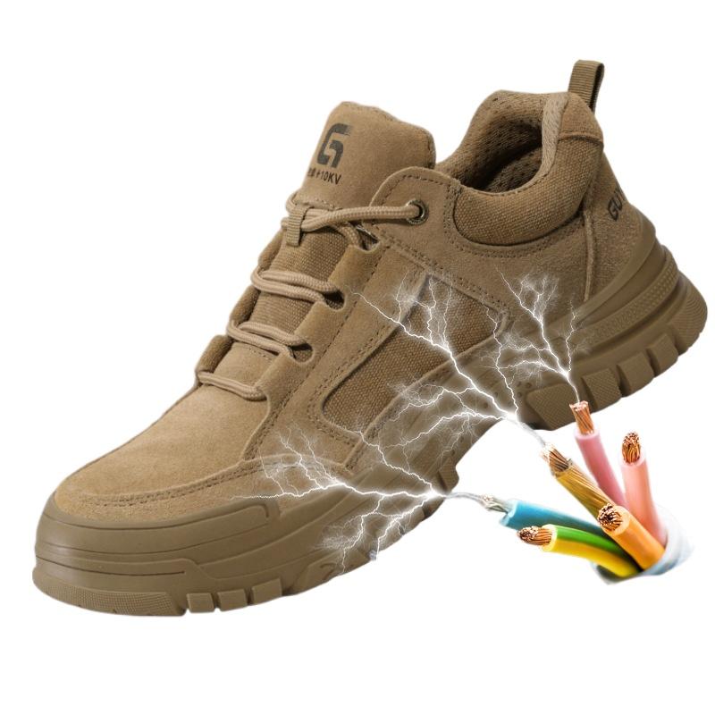 Insulated Shoes Men's Plastic Bag Head Anti-smashing and Anti-piercing Protective Insulation 10KV Electrical Shoes
