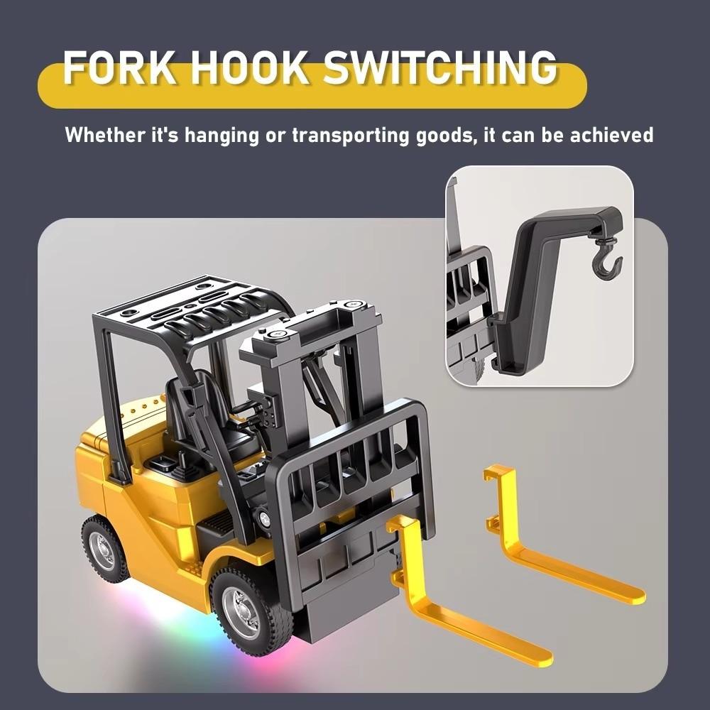 2.4G Hz Remote Control Forklift 1:64 Scale Engineering Truck RC Excavator Festival Gifts