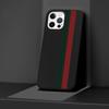 Custodia per telefono per Apple Iphone 14 11 13 Pro Max 12 Mini Xr 7 8 + Se 2020 Xs 6 6s Plus Sport Strisce di marca Cover in silicone nero