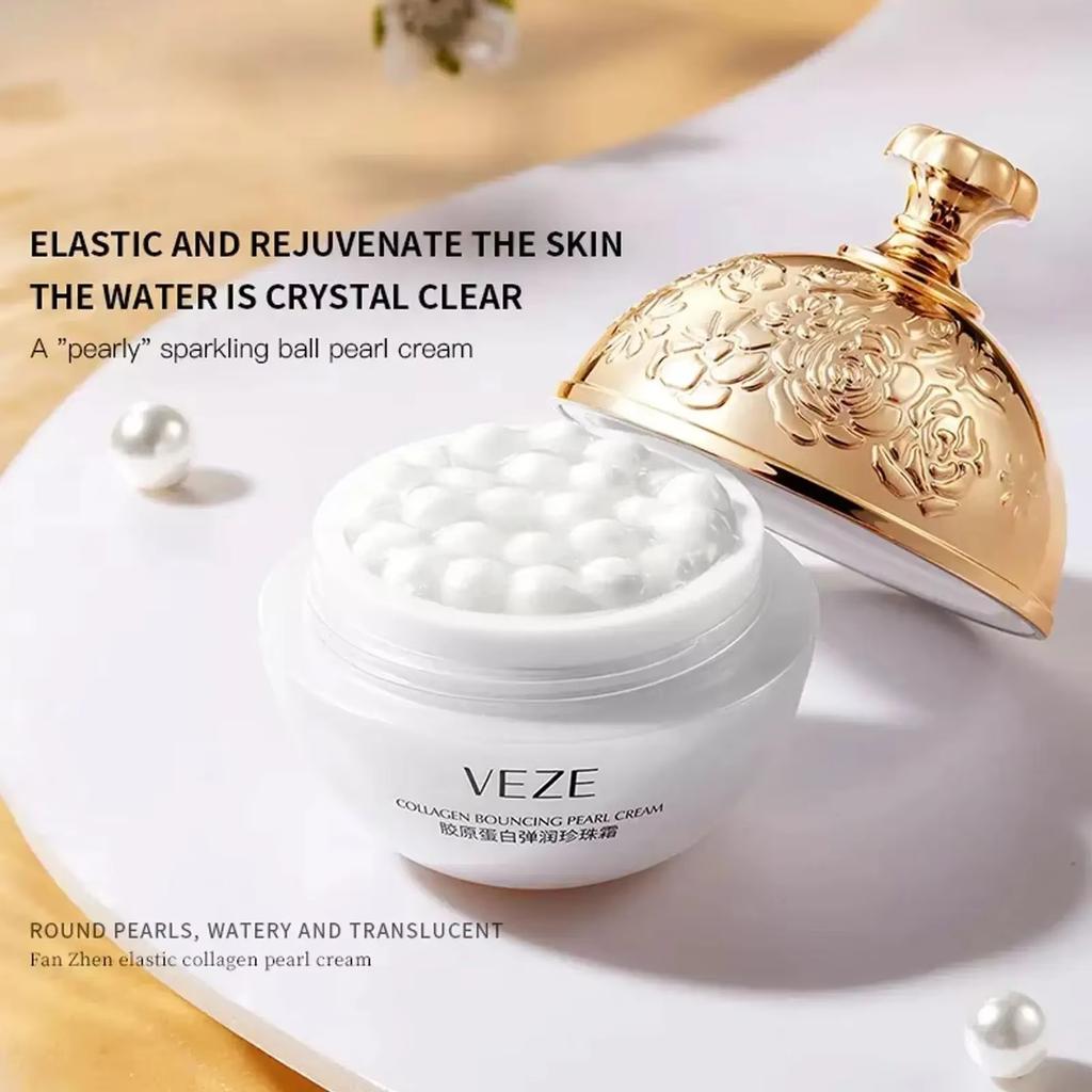 Collagen Pearl Filling Facial Cream for Face Women Deep Moisturizing Nourishing Korean Cream Face Cream Skin Care