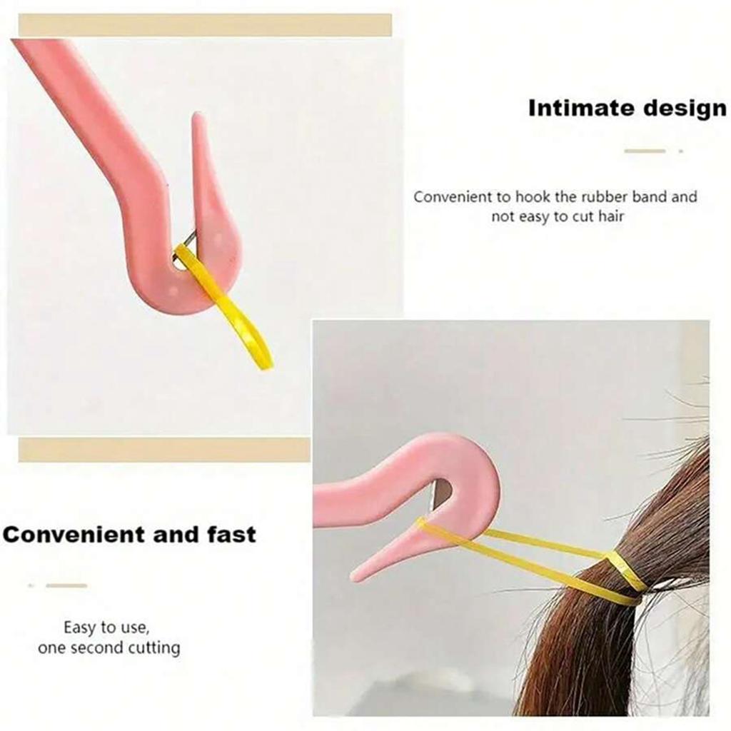 5Pcs Hair Bands Rubber Cutter Girls DIY Styling Headwear Band Cutting Tool