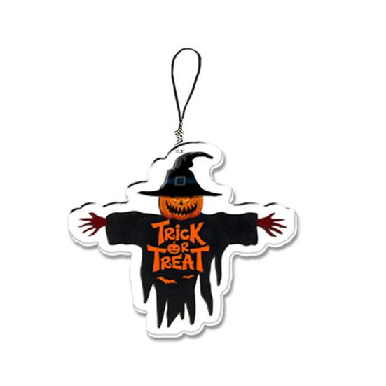 Halloween Pumpkin Ghost Ornaments for Cars 2D Acrylic Rearview Mirror Holiday-themed Decorative Pendants Pendant Keychain