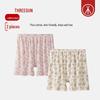 Threegun Women's 100% Cotton Breathable Floral Boxer Briefs (2-Pack)
