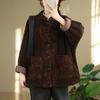 Chaqueta de Algodón para Mujer Abrigos Otoño Invierno Terciopelo Holgado Informal Grueso para Mujer