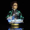 15CM demon slayer figuras Tanjiro Bust Glowing Collectible Desktop Vehicle-mounted  Gift Favorite PVC figures ModeGifts