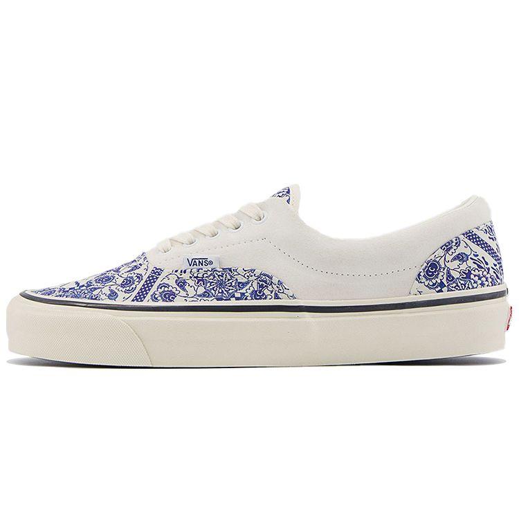 Vans Offspring X Era 95 Dx Canvas Blue And White Porcelain Pattern Casual Low Top Skate Shoes Unisex Sneakers VNOA2RR16SH1
