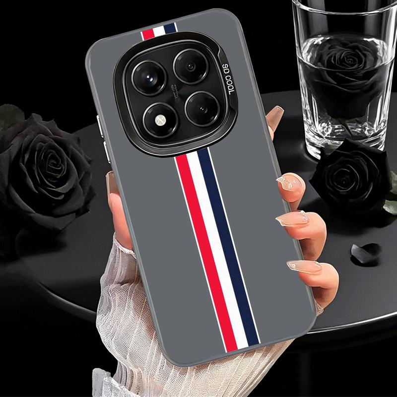 Luxury Sports Line Cool Stripe Shockproof Phone Case for Xiaomi Redmi Note 15 14 13 12 Pro Plus 11 11S 11T 5G Cover Anti Fall Fu