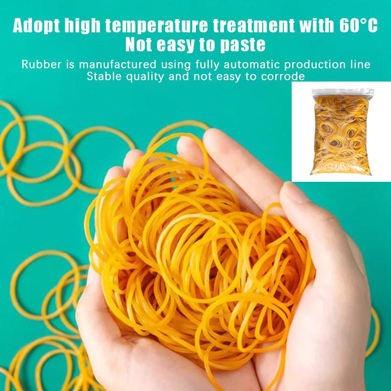 40mm High Elastic Rubber Bands Yellow O Rings Fastener Strong Office School Household Supplies DIY Craft Hair Tie Stretchable